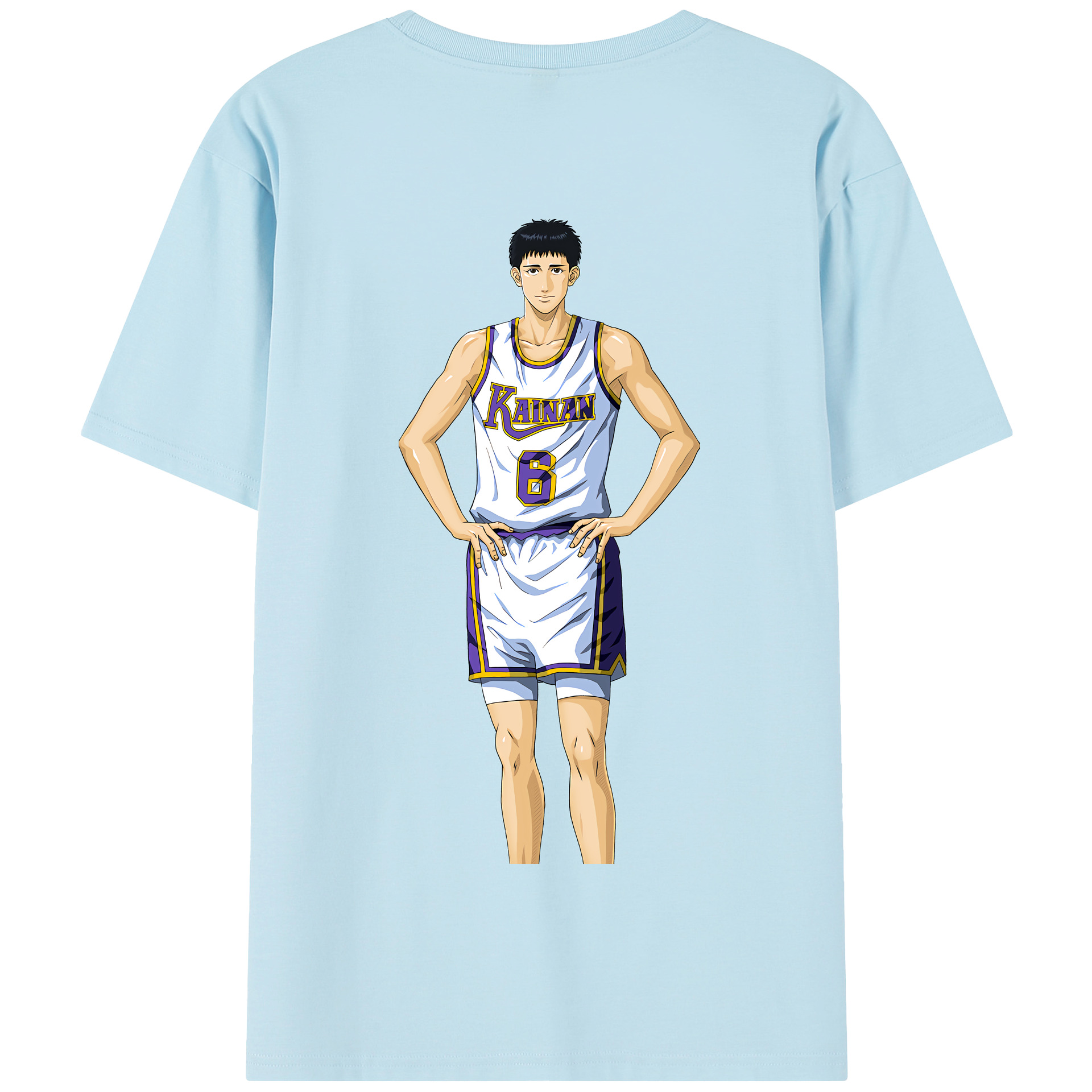 SLAM DUNK／スラムダンク 綿100％半袖Tシャツ（背面プリント）